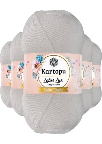 Kartopu 5 Adet Lotus Lux Bikini Büstiyer Bluz Simli Örgü Ipi K010