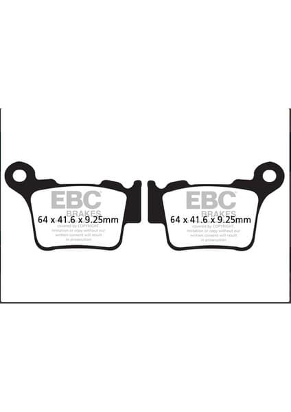 Ebc Carbon Fren Balatası FA368TT Arka Ktm Exc 250 300 350 400