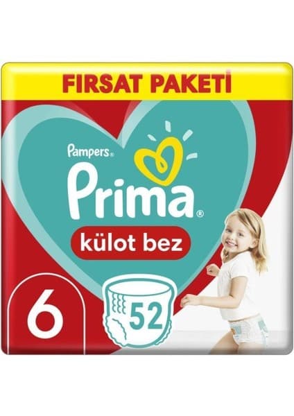 Prima Külot Bebek Bezi Fırsat Paketi 6 Beden