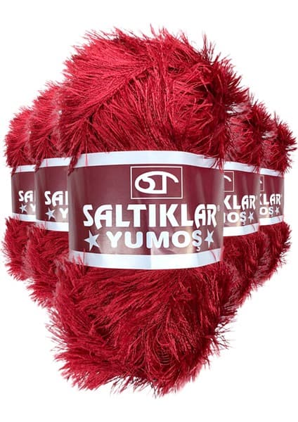 Saltıklar 5 Adet Yumoş Sakallı El Örgü Ipi Yünü