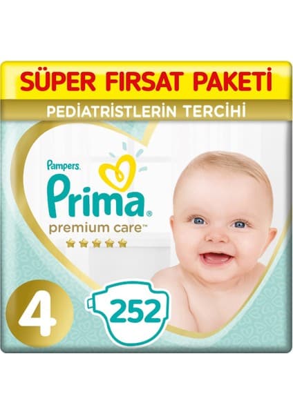 Prima Premium Care 4 Beden Bebek Bezi