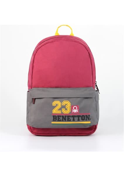 United Colors Of Benetton Renkli İlkokul Çantası 76014 Ayarlanabilir Askı ve Geniş Ana