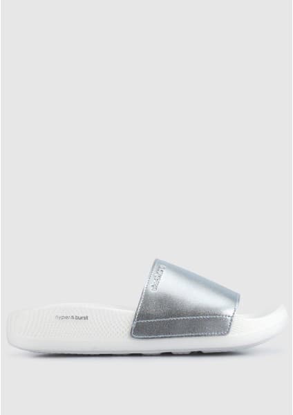 Skechers Hyper Slide - Shine On Gümüş Kadın Terlik
