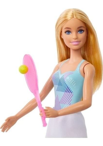Barbie Tenisçi Bebek Pembe Renkli Model Bebek HBW98 Eğlenceli Oyun