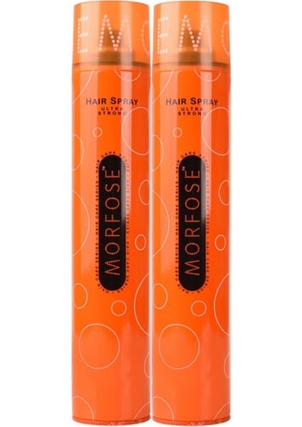 Morfose Saç Spreyi 400ml Ultra Sert (Turuncu) (2 Li
