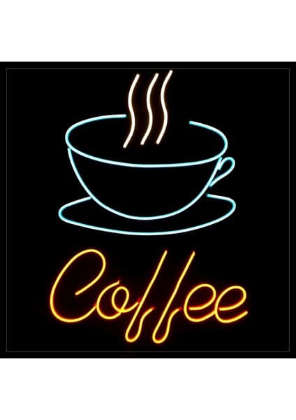 Kaizen Hediye Coffee Kahve Neon LED Yazı