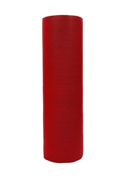 Karmaşık Bal Petek Kırmızı Paspas (En 120CM Boy Istenilen Her Ölçüde