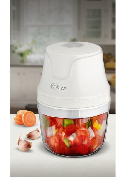Kiwi Kc8203 3 Bıçaklı Şarjlı Gıda Doğrayıcı Blender - 350