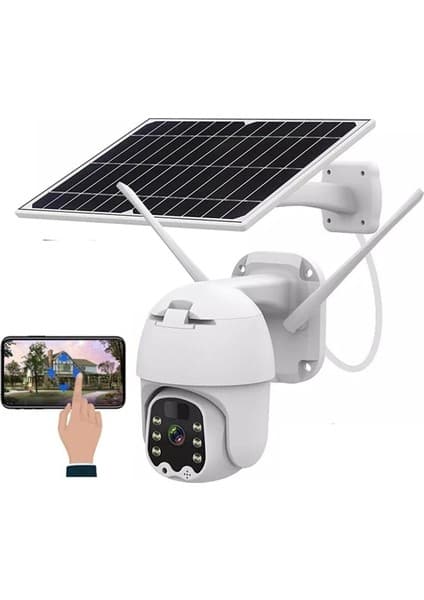 OEM Sim Kartlı 4g Ptz 360 Hareketli Solar Güneş Enerjili 1080p Kamera Türkçe Program Son