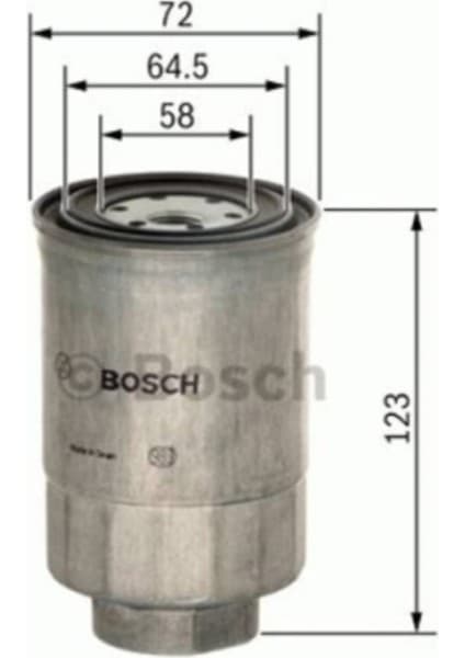 Bosch Filtre Mazot-(Toyota: Corolla 0407 "1.4 D4D" Avensis 0308 "2.0 D4D") -