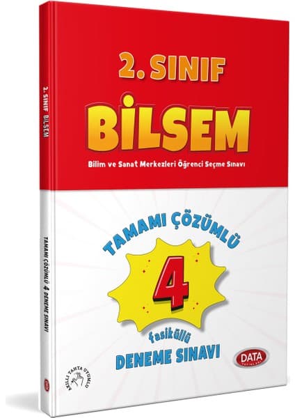 Data Yayınları Bilsem 2. Sınıf Tamamı Çözümlü 4 Fasikül Kitabı