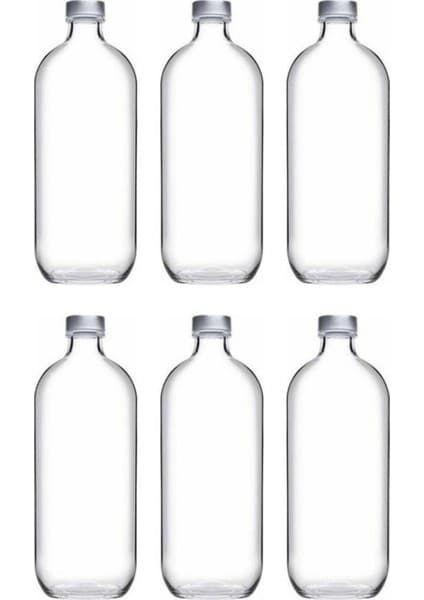 Paşabahçe 80356 Iconic Cam Su Şişesi - 1 Litre - 6
