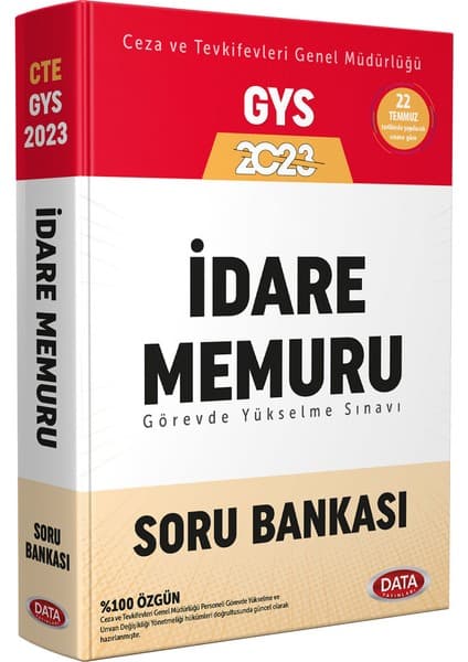 Data Yayınları Ceza ve Tevkifevleri İdare Memuru GYS Soru Bankası