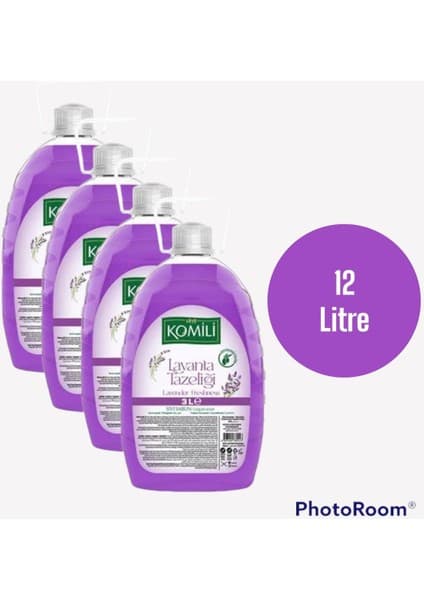 Komili Lavanta 3x4 12 Litre Sıvı Sabun Komili