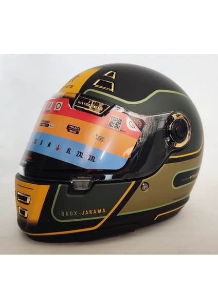 mt Kask mt Jarama Baux B6 Matt Green - Şeffaf