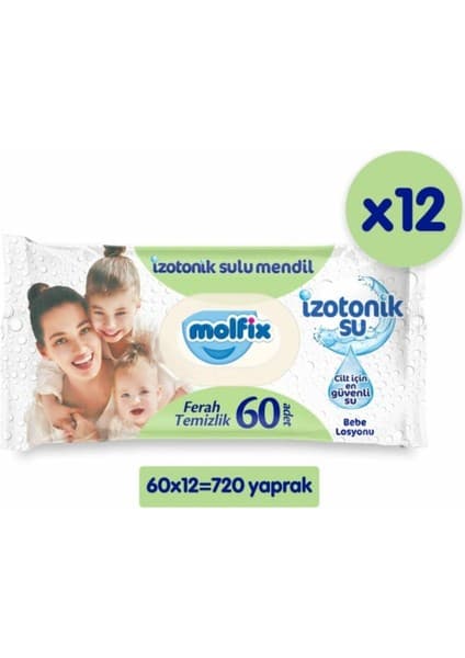 Molfix Islak Mendil Ferah Temizlik 720'