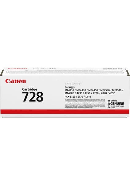 Canon I-Sensys MF-4780W / CRG-728 Orjinal Siyah Toner 2.100 Fiyatı