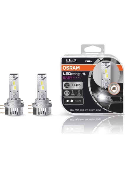Osram H15 LED Far Ampulü LEDriving HL Easy 64176DWESY-HCB 2 Adet Universal Araçlar