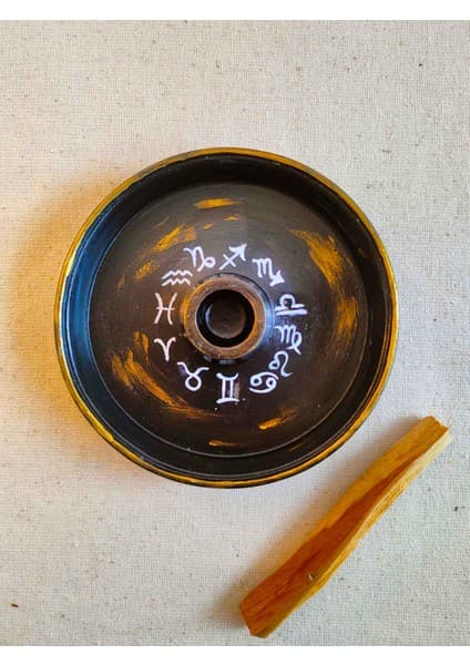 El Çizimi Burç Haritası Palo Santo Tütsülük Meditasyon Siyah Tütsülük Palosanto Tütsü