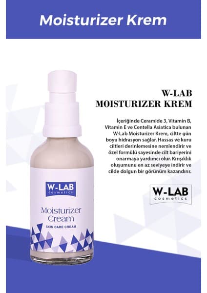 W-LAB Cosmetics Onarıcı Etkili Moisturizer Krem 50 Ml Tüm Fiyatı