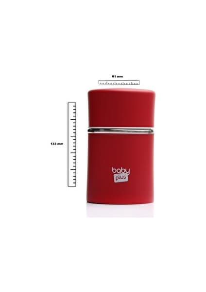 Paslanmaz Çelik Kırmızı Bebek Mama Saklama Termosu 260 ml ( 1 Adet
