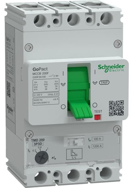 Schneider Electric G20F3A100 3X100A 36kA Termik Manyetik Fiyatı