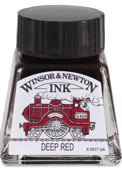 Winsor & Newton : Çizim Mürekkebi : 14 ml : Brick Red