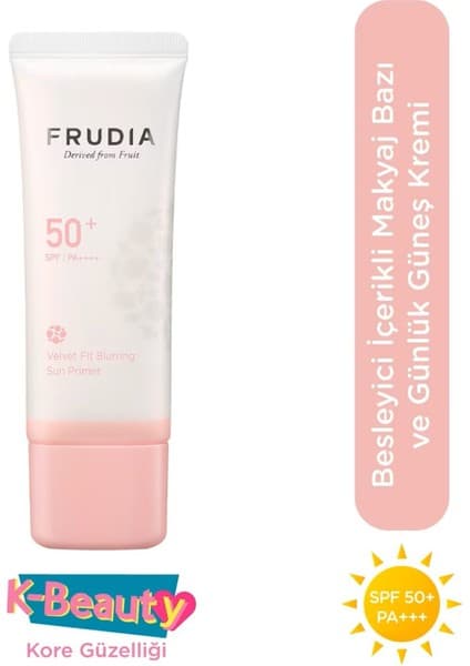 Frudia Velvet Fit Güneş Koruyucu Makyaj Bazı 50+ SPF 40 g Besleyici Etkiyle Cilt