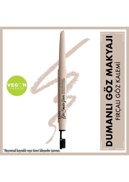 Nyx Professional Makeup Epic Smoke Liner - Beyaz Dumanlı Göz Makyajı Fırçalı Göz