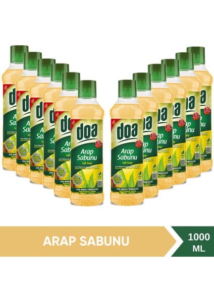 Doa Çok Amaçlı Temizleyici Arap Sabunu 1000 ml X12