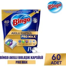 Bingo Akıllı Kapsül Pro Max Bulaşık Makinesi Deterjanı Tableti 60 Adet
