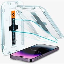 Spigen Apple iPhone 14 Pro Max ile Uyumlu Cam Ekran Koruyucu Kolay Kurulum GLAS.tR EZ Fit Slim HD (2 Adet) - AGL05202