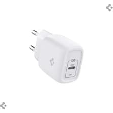 Spigen 20W USB-C Mini Hızlı Şarj Aleti/Şarj Isısını Düşürür GaN Destekli Akım Korumalı Güç Adaptörü iPhone & Android & iPad Type-C White - ACH02071