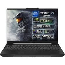 Asus TUF Gaming F16 FX607VU-RL144-GAMING Intel Core 5 210H 16GB DDR5 5200MHZ 512GB SSD RTX 4050 6GB (140W) 144Hz 16" IPS Panel WUXGA Freedos Taşınabilir Bilgisayar