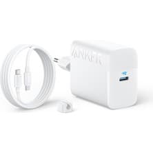 Anker 45W USB-C Şarj Cihazı, 1.5m 5A USB-C Kablo (2'li Set), Beyaz - B2653