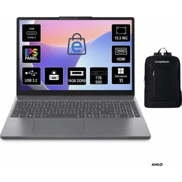 Lenovo Ideapad Slim 3 Amd Ryzen 7 7735HS 16GB 1tb SSD Windows 11 Pro 15.3" Taşınabilir Bilgisayar+