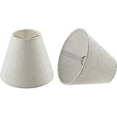 Aspen Creative 32129-2A Küçük Sert Sırtlı Empire Shape Avize Klipsli Abajur Seti (2'li Paket),