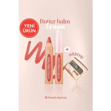 Mey İthalat Clıo, Kremsi, Kalem Şeklinde Renkli Dudak Balmı & Kalemtıraş Butter Balm Crayon 012