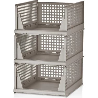 Mey İthalat Deconox 3 Adet Kayar Raf Elbise Dolap Içi Organizeri, Mutfak, Banyo, Çocuk Odası, Garaj
