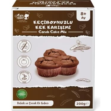 Mey İthalat Aşçı Anne Keçiboynuzlu Kek Karışımı - Tam Tahıllı - 8+