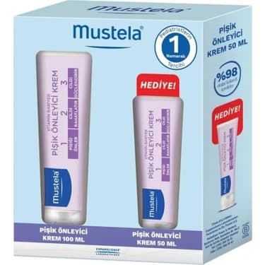 Mey İthalat Mustela Vitamin Barrier 1-2-3 Pişik Önleyici Krem 100 gr + 50 gr