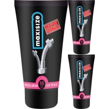 Bezos Maxsize Maxi Size 3 Adet Cream Erkeğe Özel 50 ml Şekillendirici Hareketleyici