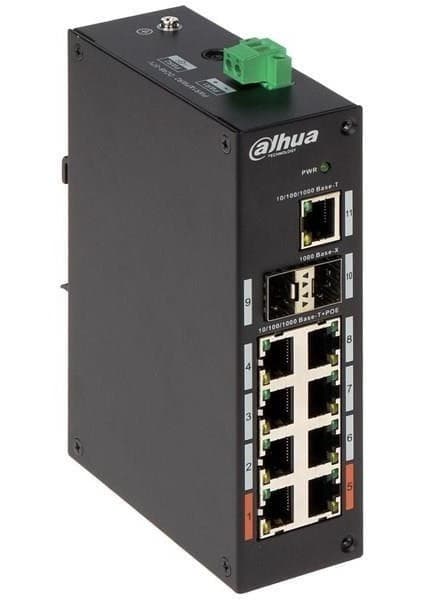 Dahua 8port Full Poe PFS3211-8GT-120-V2 Gıgabıt Yönetilemez