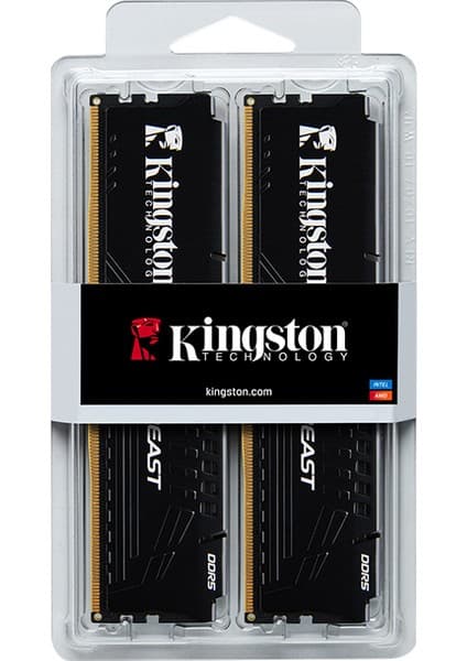 KINGSTON 32GB 5600MT/s DDR5 CL36 DIMM (Kit of 2) Beast Black EXPO Turkey KF556C36BBEK2-32TR -