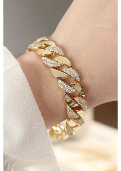 Clariss Vip Seri Pirinç Zirkon Taşlı Gold Renk Gurmet