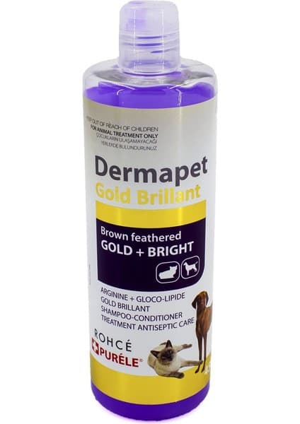 Dermapet Sarı Kahverengi Irk Kedi Ve Köpek Için Dermatolojik Kremli Şampuan 450