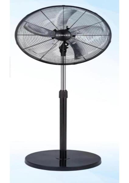 Süsler 1817 Ayaklı Vantilatör 150 W Güçte Siyah Renkli 5 Kollu Pervaneli