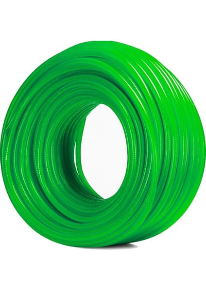Çelik Pvc Şeffaf Örgülü Hortum Yeşil Renk 1/2 ( Iç Çap 12,5 Fiyatı
