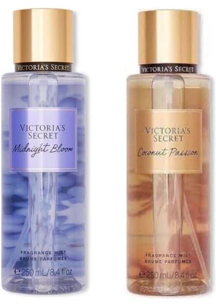 Victoria's Secret Midnight Bloom-Coconut Passion Vücut Spreyi Ikili