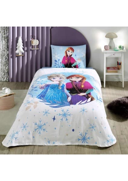 Taç Lisanslı Disney Frozen Spring Tek Kişilik Pike